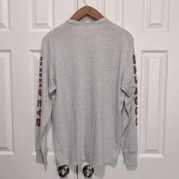 Houston Rockets 47 Men’s Light Heather Gray Logo Long-Sleeve Tee - Picture 3 of 6